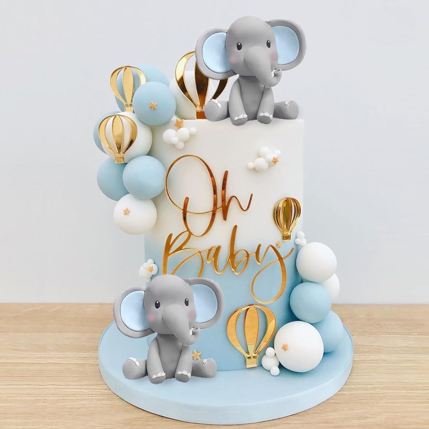 Baby Food Mixer - Decorazione torta elefante Topper torta bambino