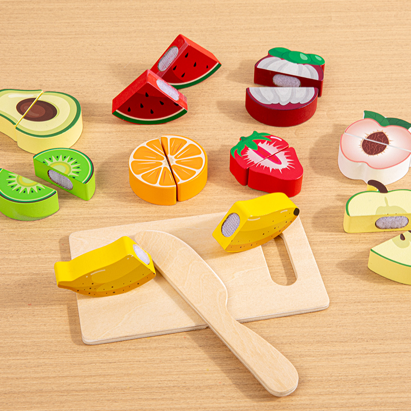 Baby Food Cooking Set - Cucina in legno Finta giocattolo Simulazione