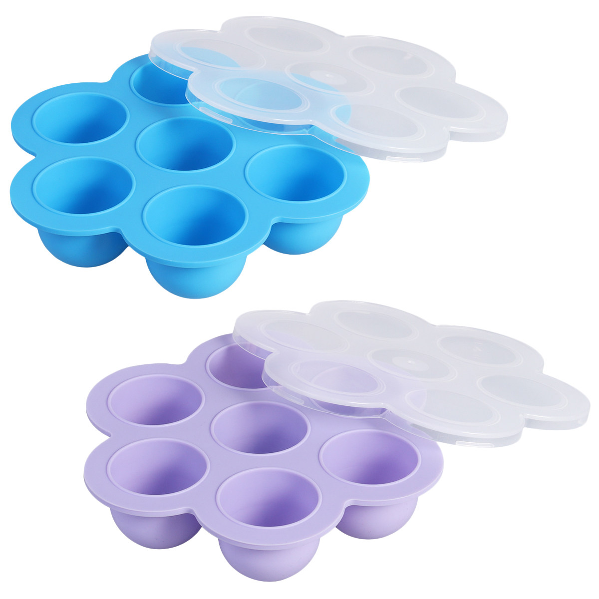 Baby Food Freezer Tray - 2 vassoi in silicone di alta