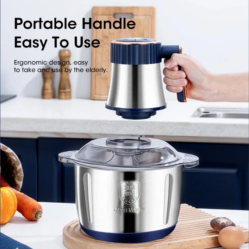 Baby Food Meat - Tritacarne Elettrico 5L, Grande Capacità, Multifunzione,