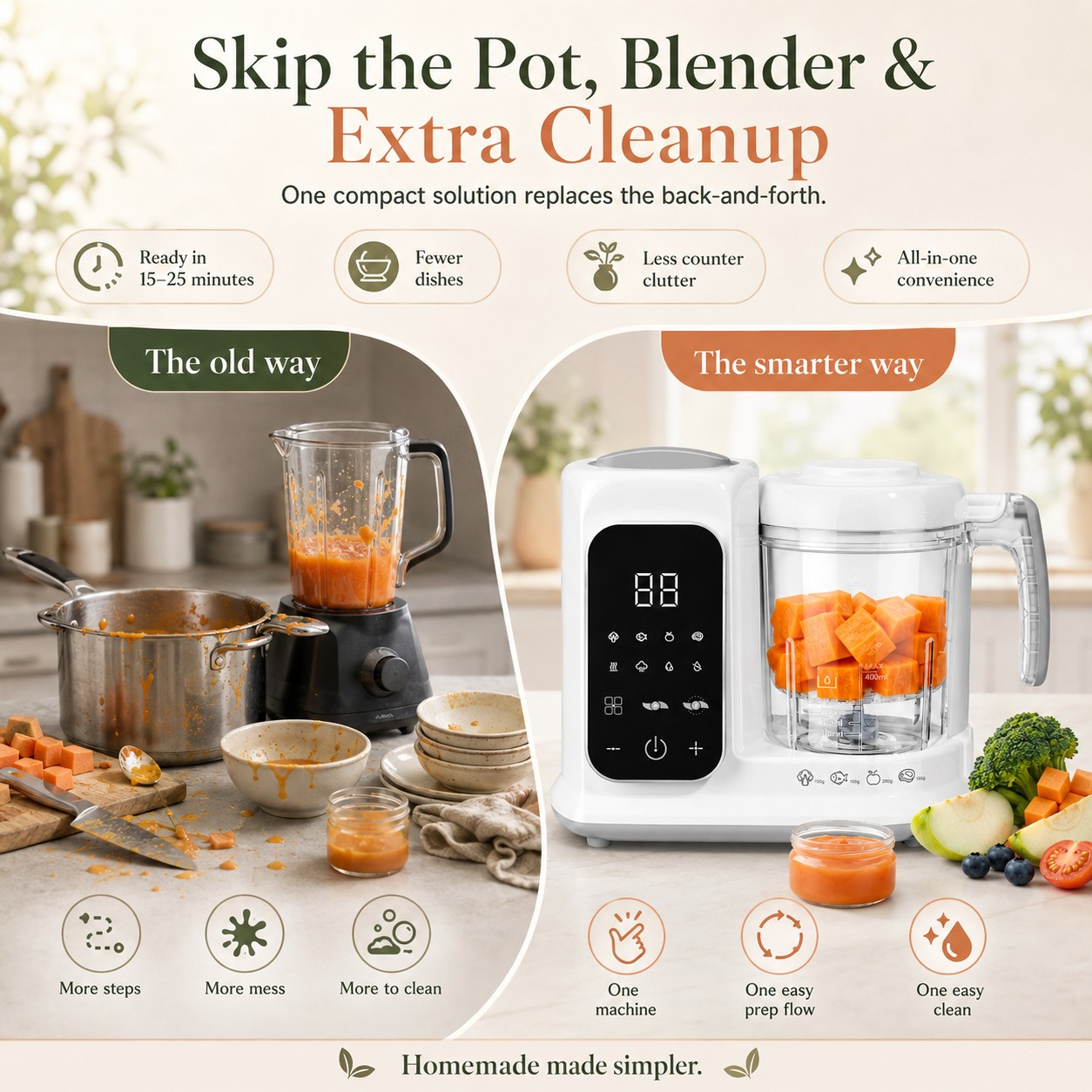 Unità per la Preparazione di A - Baby Food Blender And Steamer recensione e prezzo