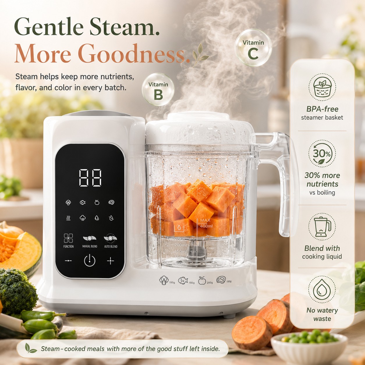 Unità per la Preparazione di A - Baby Food Blender And Steamer recensione e prezzo